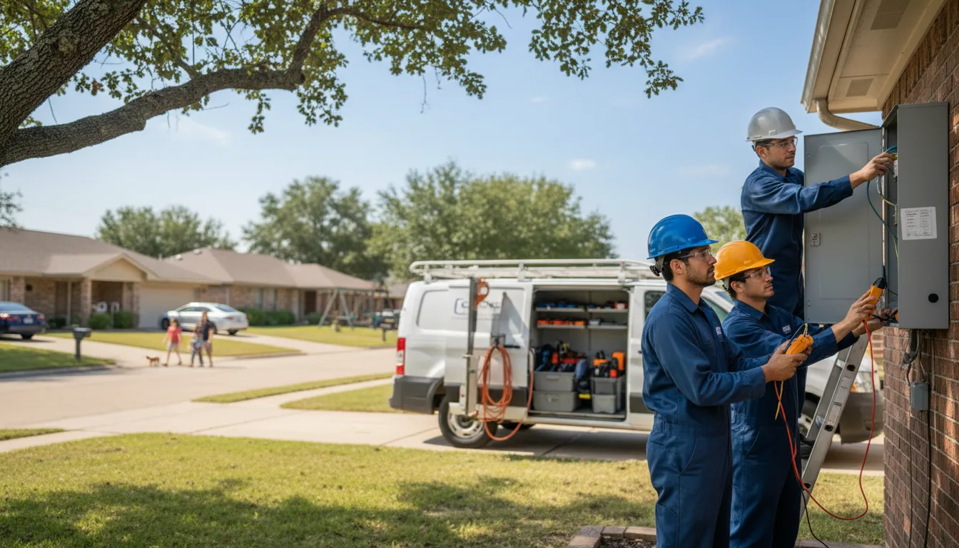 Certified electrician providing emergency electrical services in Springtown, TX